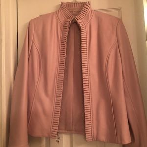 St. John Sport - pale pink leather jacket